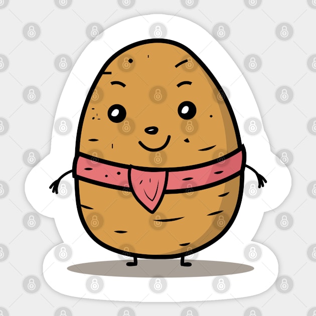 happy potato Sticker by Creativoo